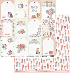 Folha para Scrapbook - My Memories Crafts - Coleção My Country Life - MMCMCL-04