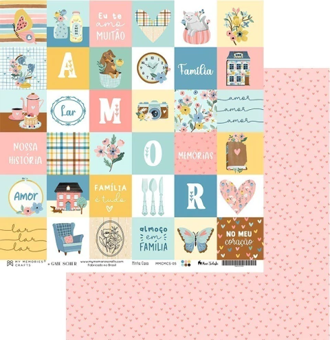Coleção Minha Casa - Folha 05 - My Memories Crafts - MMCMCS-05
