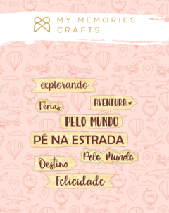 Coleção Meus Destinos - Kit de Madeirinhas - My Memories - MMCMD-11