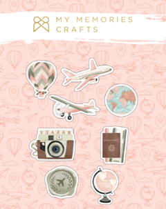 Coleção Meus Destinos - Chipboards Estampados - My Memories - MMCMD-12