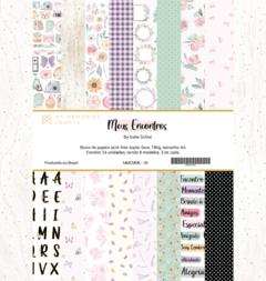 Bloco A4 - My Memories Crafts - Coleção Meus Encontros - MMCMEN-09
