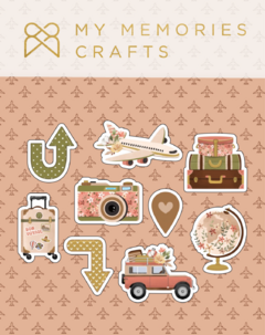 Coleção Minhas Férias - Elementos em Acrílico - My Memories Crafts - MMCMFR-11