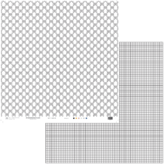 Folha para Scrapbook - Coleção My Grid - MMCMG2-01