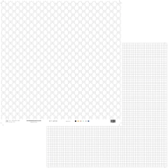 Folha para Scrapbook - Coleção My Grid - MMCMG2-05