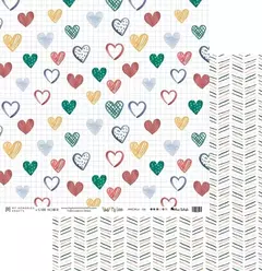 Imagem do Kit de Folhas para Scrapbook - My Memories Crafts - Coleção My Love - 5 unidades