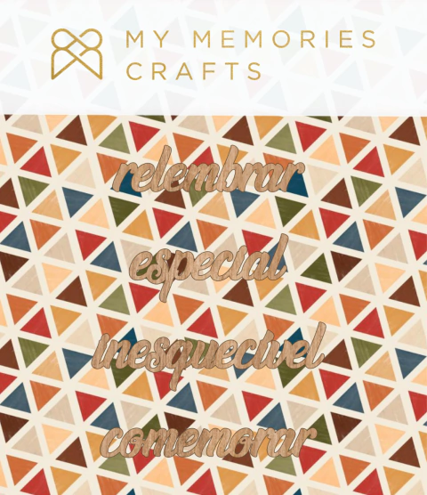 Coleção Meu Ano - Títulos em Madeira - My Memories Crafts - MMCMMD-13