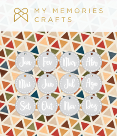 Coleção Meu Ano - Placas Meses - My Memories Crafts - MMCMMD-14