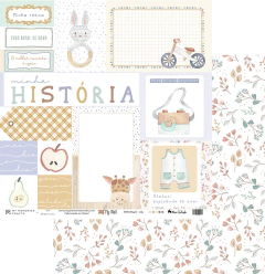 Folha para Scrapbook - My Memories Crafts - Coleção My Wall - MMCMW2-06