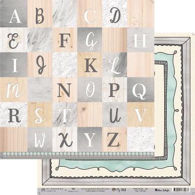 Folha para Scrapbook - My Memories - Coleção My Wall - MMCMWA-06 (Assinado AfreeStudio)