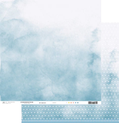 Folha para Scrapbook - My Memories - Coleção My Basics - Azul -MMCMB-05