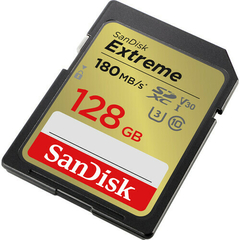 Cartao de Memoria SanDisk 128GB Extreme UHS-I SDXC 180mbs - comprar online