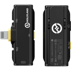 Microfone de lapela sem fio HOLLYLAND LARK C1 SOLO para IPHONE (Black)
