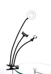 Ring Light Selfie Greika AL-06II, Ring Light + Adaptador Smartphone para lives + Suporte de Microfone Lapela - loja online