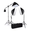 Kit Iluminação Estúdio GREIKA com Softbox 50x70 e Girafa, Voltagem 110v