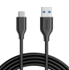 Cabo Anker PowerLine USB-C para USB 3.0 | 1,8 metros Preto