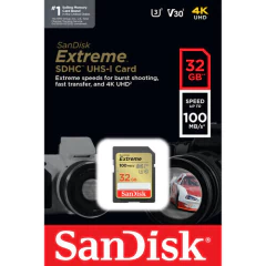 Cartao de Memoria Sandisk Extreme 32Gb 100mbs - comprar online