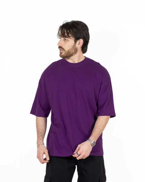 Remera oversize violeta - comprar online