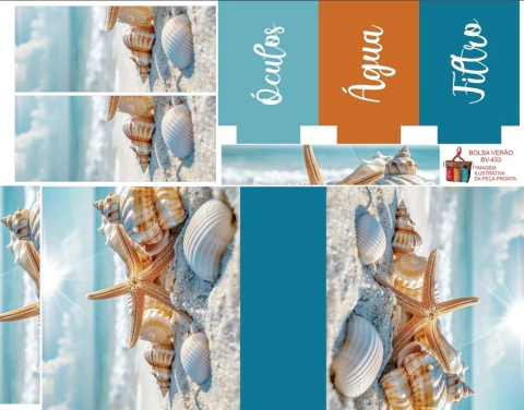 JJ2683 - PLACA SUBLIMADA - BOLSA VERÃO - comprar online