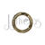 JJ1905 - ARGOLA MOSQUETÃO STRASS 25MM - 2,5CM - JJFIVELAS