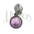 JJ2205 - CURSOR PARA ZÍPER Nº5 C/ 1 PEDRA DN98361 - ROSA PÉROLADO - JJFIVELAS