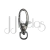 MOSQUETÃO PN08 - 0,9MM - JJFIVELAS