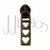 JJ1803 - CURSOR PARA ZÍPER Nº5 3 CORAÇÕES - comprar online