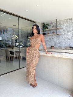 Vestido Rendado Tricô - Juju Store