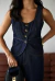 Colete Com Botões Raw Essence Jeans Escuro Alcance - comprar online