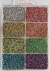 Estojo Strass Metal Sextavado Neon - tam. 2mm