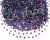 Strass Vidro Cristal AB Roxo - tam. 2mm