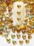 Coração Rivolli Acrílico AB Dourado - tam. 4mm - comprar online