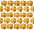 Strass Metal Sextavado Dourado Gold - tam. 3mm