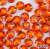 Strass Vidro Cristal Koreano Laranja - tam. 5mm