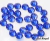 Strass Vidro Cristal Koreano Azul Royal - tam. 5mm - comprar online