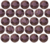 Strass Metal Sextavado Marrom - tam. 3mm - comprar online