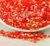 Strass Nude AB Vermelho - tam. 4mm