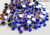 Strass Redondo Acrílico Luxo AB Azul - tam. 4mm