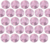 Strass Metal Sextavado Rosa Claro - tam. 3mm