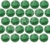 Strass Metal Sextavado Verde Escuro - tam. 4mm