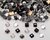 Strass Quadrado Acrílico Mix - tam. 3mm