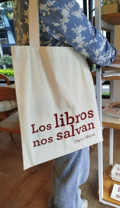 Tote bag Los libros nos salvan
