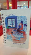 Libreta pequeña argollada *Ilustración Gato*