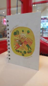 Libreta pequeña argollada *Ilustración mariposas amor*