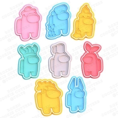 Set x8 Cortantes Among Us - Mod 1