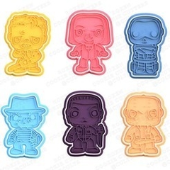 Set x6 Personajes de Peliculas de Terror