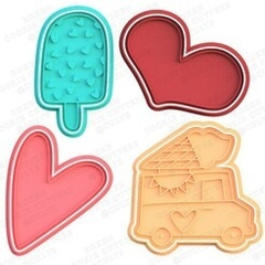 Set x4 Dia de los Enamorados Modelo 3