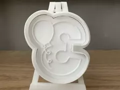 cortante numeros del 1 al 10 con globo (N" 1 ) - 3Diseños - El Reino de los Cortantes