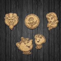 SET x5 Cortantes Bella y la Bestia - Mod 2 - comprar online
