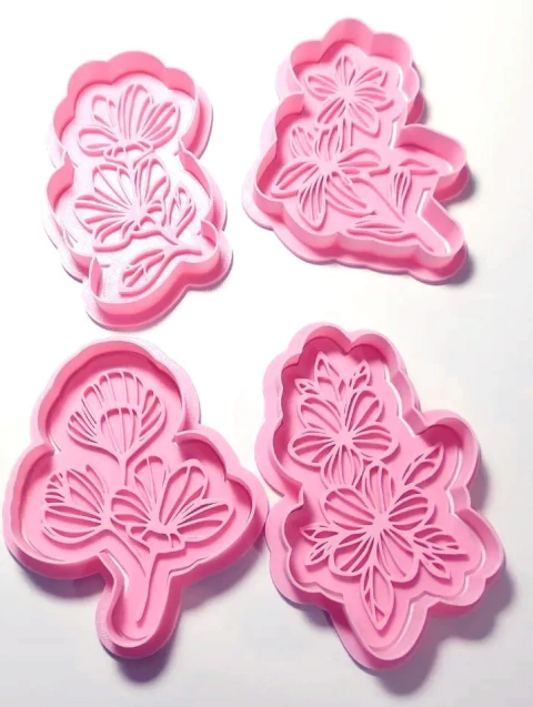 cortante set x 4 flores mod 40