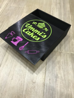 Caja 25x25x8 con Tapa deslizante personalizada